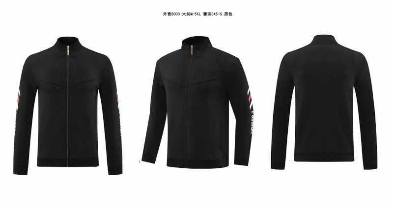 2024 Long Sleeve Leisure Sports Suit Appearance Clothing Full Pull Coat Children'S Men And Women - Image 1